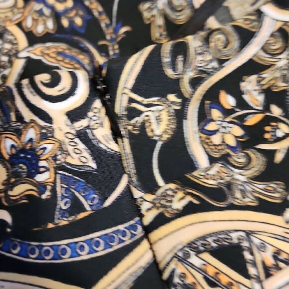 H&M Women's Size 14 NWT High Waisted Paisley Print Wide Leg Pants - Picture 6 of 11